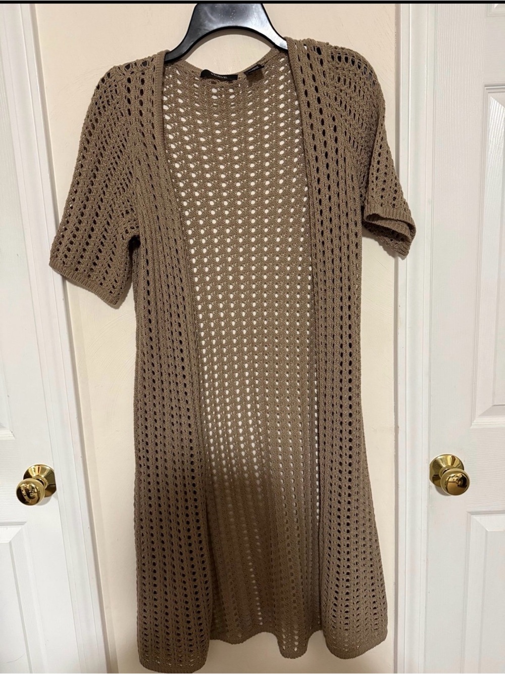 Verve Brown Open Knit Cardigan